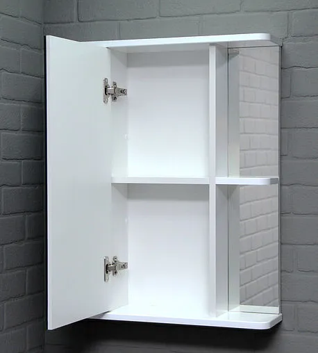 Шкаф-зеркало Айсберг Норма 2-55 L белый DA1609HZ