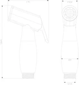 Гигиенический душ Swedbe Calypso хром 5022 Гигиенический душ Swedbe Calypso хром 5022, 2