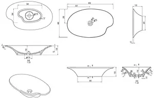Раковина Aquanet Desire V45-N 65 белый матовый 00198936 Раковина Aquanet Desire V45-N 65 белый матовый 00198936, 2