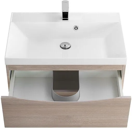 Тумба-умывальник подвесная BelBagno MARINO 65 Rovere Grigio MARINO-650-2C-SO-RG-P+BB650/450-LV-MR-PR Тумба-умывальник подвесная BelBagno MARINO 65 Rovere Grigio MARINO-650-2C-SO-RG-P+BB650/450-LV-MR-PR