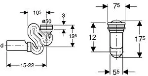 Сифон для писсуара Geberit 152.942.11.1 Сифон для писсуара Geberit 152.942.11.1, 2