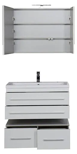 Шкаф-зеркало Aquanet Верона 90 L белый 00172339 Шкаф-зеркало Aquanet Верона 90 L белый 00172339