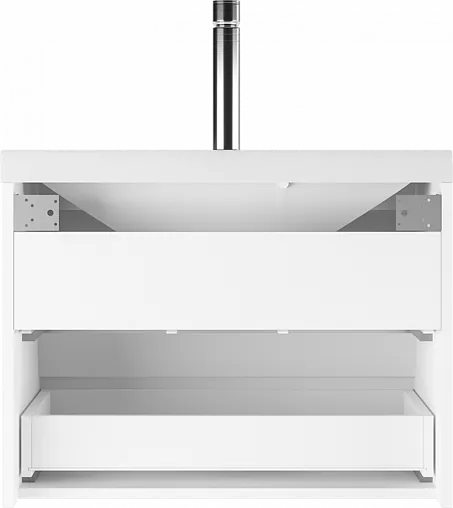 Тумба-умывальник подвесной Айсберг Ева 70 белый DA5916T+4670142930037