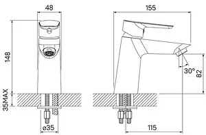 Смеситель для раковины IDDIS Cloud белый/жёлтое золото CLOWG00i01, 2