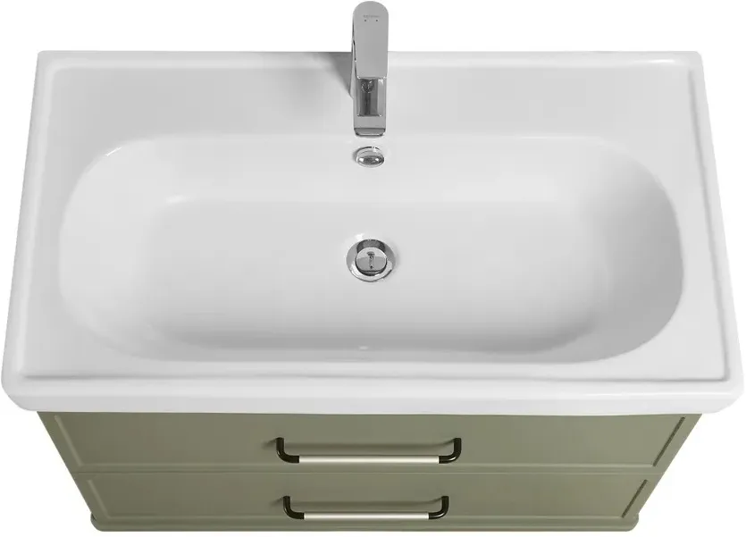 Тумба-умывальник подвесная Aquaton Нео-Классика 85 кипарис 1A2863K1NC5E0, 3