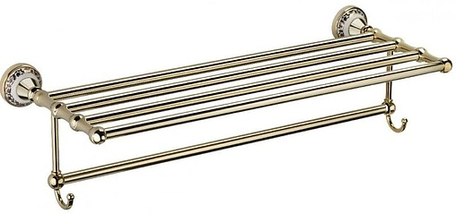 Полка для полотенец Fixsen Bogema gold золото/с рисунком FX-78515G