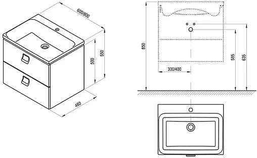Тумба-умывальник подвесная Ravak Comfort 80 белый X000001378+XJX01280001 Тумба-умывальник подвесная Ravak Comfort 80 белый X000001378+XJX01280001