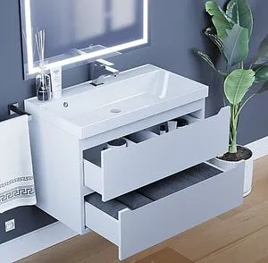 Тумба под умывальник подвесная Uperwood UPD Tanos 80 белый 291020244 Тумба под умывальник подвесная Uperwood UPD Tanos 80 белый 291020244, 3