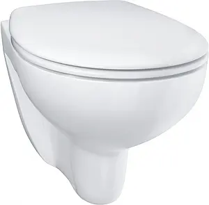 Унитаз подвесной безободковый Grohe Bau Ceramic белый 39351000 Унитаз подвесной безободковый Grohe Bau Ceramic белый 39351000, 1