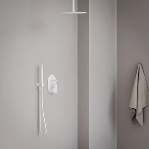 Смеситель для душа скрытого монтажа Ravak Eleganta белый матовый X070261, 3