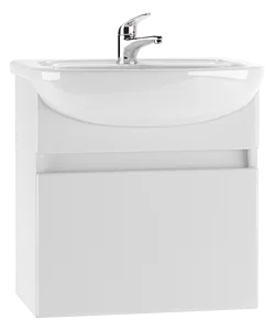 Тумба под умывальник подвесная Айсберг Элегия 50 белый DA3005T, 1