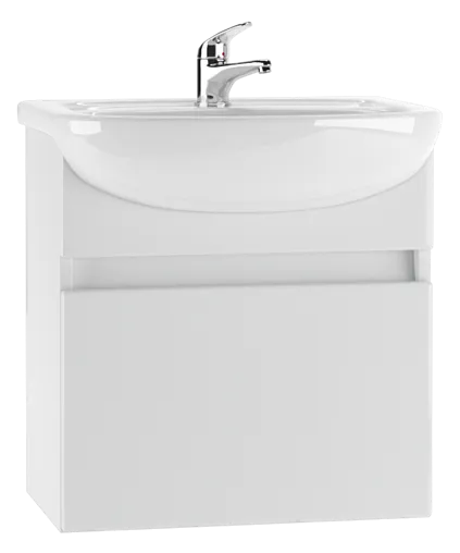 Тумба под умывальник подвесная Айсберг Элегия 50 белый DA3005T