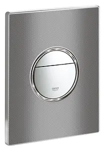Клавиша смыва для унитаза Grohe Nova Cosmopolitan Print 38847XG0 хром глянцевый/черный графика Клавиша смыва для унитаза Grohe Nova Cosmopolitan Print 38847XG0 хром глянцевый/черный графика, 5