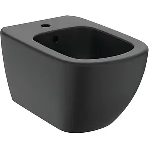 Биде подвесное Ideal Standard Tesi Silk Black черный матовый T3552V3 Биде подвесное Ideal Standard Tesi Silk Black черный матовый T3552V3, 1
