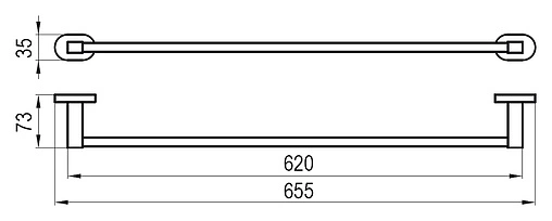 Полотенцедержатель Ravak Chrome хром X07P192
