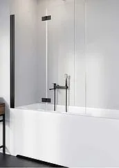 Шторка на ванну 1000мм прозрачное стекло Radaway NES Black PND I 100 L 10010100-54-01L