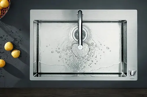 Мойка кухонная с встроенным смесителем Hansgrohe C71-F660-08 76x50 нержавеющая сталь 43202800