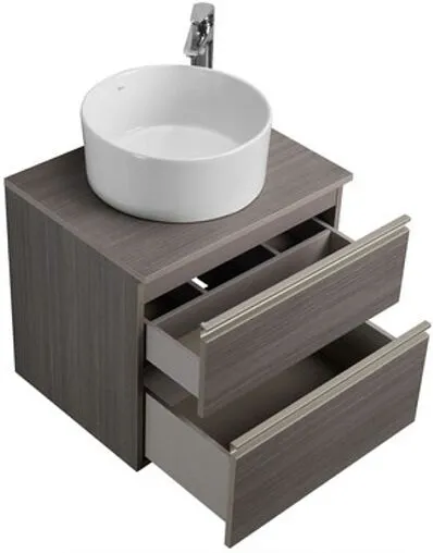 Тумба-умывальник подвесная Roca The Gap 60 городской дуб A857397402+A857418402+