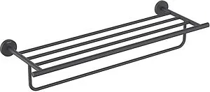 Полка для полотенец Aquatek Оберон чёрный матовый AQ4215MB, 1