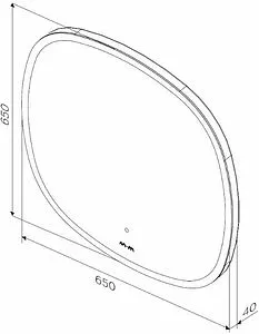 Зеркало с подсветкой Am.Pm Func 65x65 M8FMOX0651WGS Зеркало с подсветкой Am.Pm Func 65x65 M8FMOX0651WGS, 2