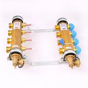 Группа коллекторная с расходомерами 4 отвода 1"в/в x ¾"ек Watts HKV/T 10004198 Группа коллекторная с расходомерами 4 отвода 1"в/в x ¾"ек Watts HKV/T 10004198, 3