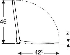 Крышка-сиденье для унитаза с микролифтом Geberit Smyle Square белый 500.687.01.1, 3