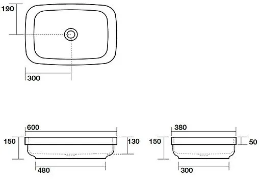 Раковина Kerasan Tribeca 60 белый 514301