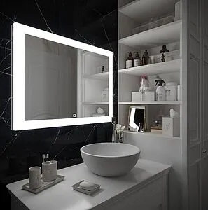 Зеркало с подсветкой Continent Relax Led 100x70 белый ЗЛП470 Зеркало с подсветкой Continent Relax Led 100x70 белый ЗЛП470, 4