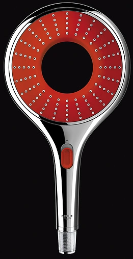 Лейка ручного душа Grohe Rainshower Icon хром/красный 27443000 Лейка ручного душа Grohe Rainshower Icon хром/красный 27443000