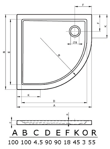 Поддон для душа Riho Zurich 284 D001023005