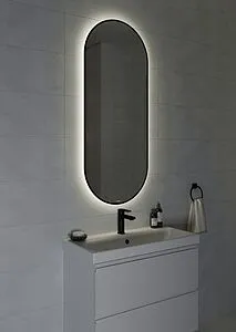Зеркало с подсветкой Cersanit Eclipse 122x50 чёрный 64151 Зеркало с подсветкой Cersanit Eclipse 122x50 чёрный 64151, 5