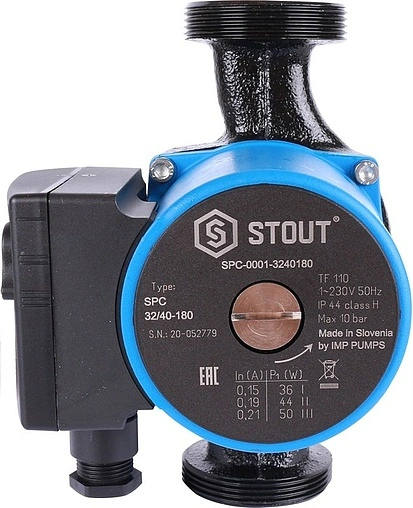 Насос циркуляционный Stout 32/40-180 SPC-0001-3240180 Насос циркуляционный Stout 32/40-180 SPC-0001-3240180