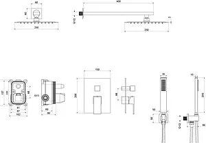 Душевая система со смесителем для душа Aquatek Либра хром AQ1672CR Душевая система со смесителем для душа Aquatek Либра хром AQ1672CR, 2
