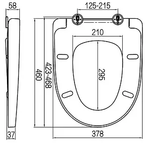 Крышка-сиденье для унитаза с микролифтом Am.Pm Awe белый C117852WH Крышка-сиденье для унитаза с микролифтом Am.Pm Awe белый C117852WH, 2