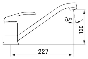 Смеситель для кухни SMARTsant Тренд хром SM054001AA, 2