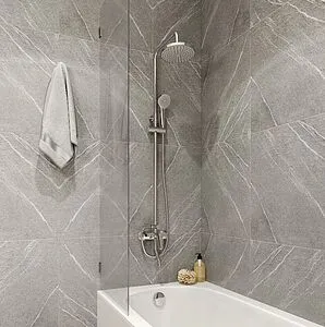 Душевая система со смесителем для ванны Milardo Simp хром SIMSB1FM06 Душевая система со смесителем для ванны Milardo Simp хром SIMSB1FM06, 3