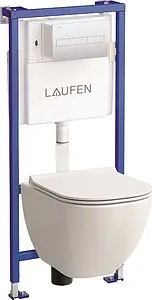 Комплект 5 в 1 Laufen Basal 6.2071.2.007.000.3 с кнопкой 8.9566.1.007.000.1 хром матовый Комплект 5 в 1 Laufen Basal 6.2071.2.007.000.3 с кнопкой 8.9566.1.007.000.1 хром матовый, 1