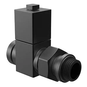 Комплект вентилей запорных прямых ½" в/н Royal Thermo Cube черный RTE 56.0006 Комплект вентилей запорных прямых ½" в/н Royal Thermo Cube черный RTE 56.0006, 2