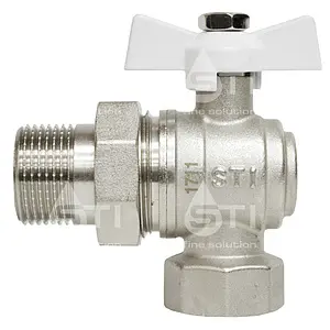 Кран шаровый с американкой угловой ¾"в x ¾"н STI 01.05.20020 Кран шаровый с американкой угловой ¾"в x ¾"н STI 01.05.20020, 3