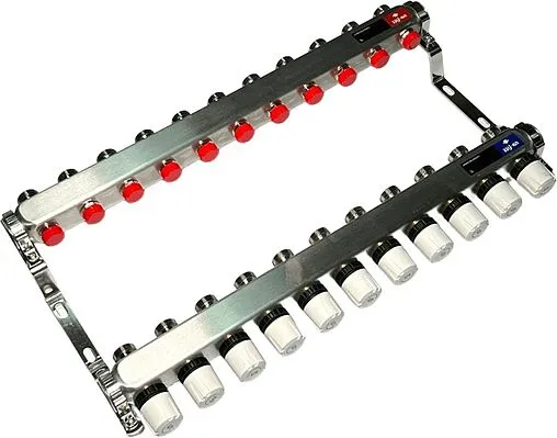 Группа коллекторная без расходомеров 11 отводов 1&quot;в/в x ¾&quot;ек Uni-fitt TECHNO 451W4311