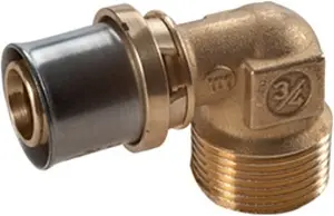 Уголок пресс переходной 16мм x ½&quot;н Giacomini RM127Y033, 1