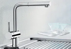 Смеситель для кухни с выдвижным изливом Blanco Linus-S хром 514016 Смеситель для кухни с выдвижным изливом Blanco Linus-S хром 514016, 2