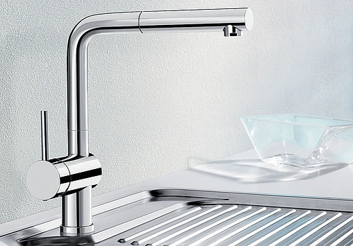 Смеситель для кухни с выдвижным изливом Blanco Linus-S хром 514016