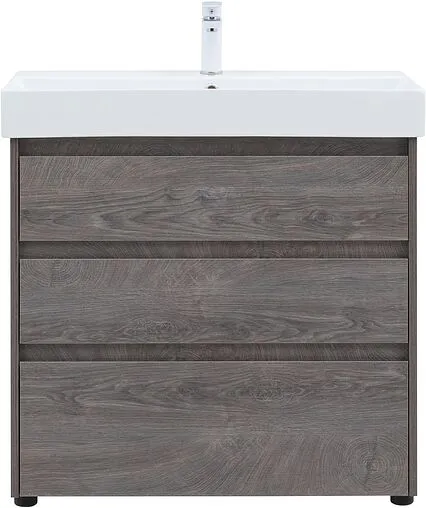 Тумба-умывальник напольная Aquanet Nova Lite 85 дуб рошелье 00302476+