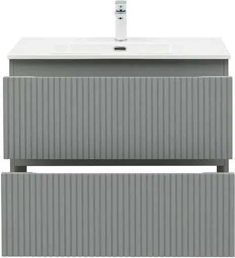 Тумба-умывальник подвесная Aquanet Джейн (Flat) 80 мисти грин 00335434+