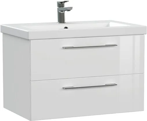 Тумба-умывальник подвесная Cersanit Lara 70 белый 64135+