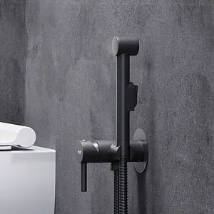 Гигиенический душ со смесителем Dorff Logic чёрный матовый D3075000BL, 4