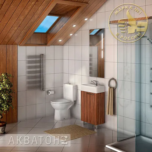 Зеркало с подсветкой Aquaton Эклипс 45 1A129002EK010