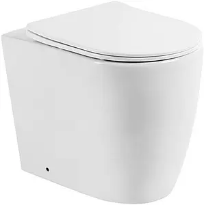 Унитаз приставной безободковый BelBagno Marino белый BB105CBR Унитаз приставной безободковый BelBagno Marino белый BB105CBR, 1