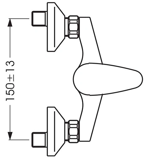Смеситель для душа Vidima Orion хром BA003AA